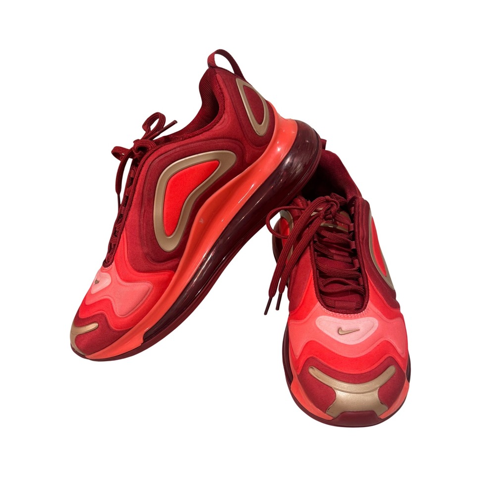 Nike Air Max 720 Sneaker Women's 8 / Youth 6.5 Red Gold  Team Red Hot Punch